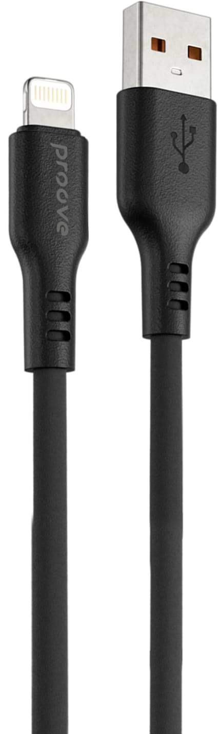 Кабель Proove Rebirth Lightning 2.4A 1m Black (CCRE60001101)
